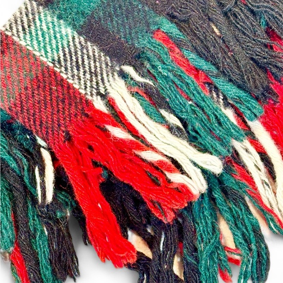 TROY Leisure Blanket PLAID Red & Green Lap/StadiumBlanket Acrylic USA - Picture 6 of 7